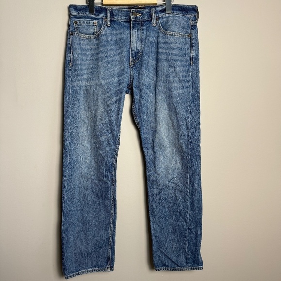 Banana Republic Factory Men's Slim Denim Blue Jeans Size 34 x 30 (Check Actual) - Picture 1 of 12